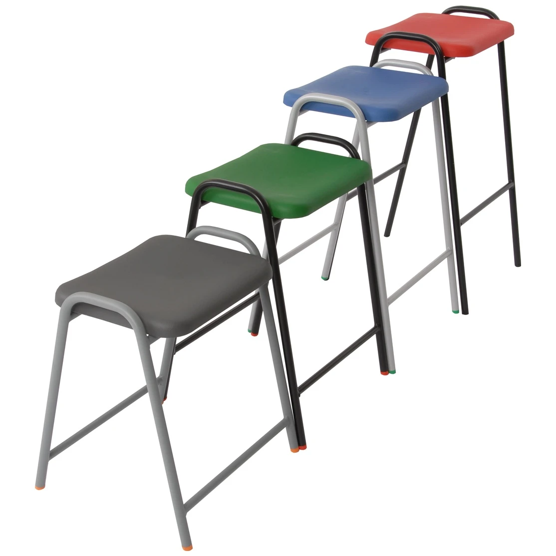 Academy Flat Top Polypropylene Stools 1 Academy Flat Top Polypropylene Stools
