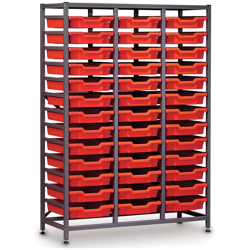 Gratnells 3 Column Midi 39 Tray Storage Rack 1 Gratnells 3 Column Midi 39 Tray Storage Rack