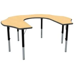 Height Adjustable Teachers Flower Theme Table