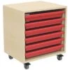 6 Tray Mobile Art & Paper Storage Unit