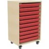 10 Tray Mobile Art & Paper Storage Unit