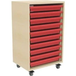 10 Tray Mobile Art & Paper Storage Unit