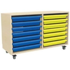 14 Tray Mobile Art & Paper Storage Unit
