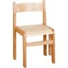 Natural Wooden Stacking Chairs (Pack Of 2)