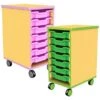 Edge Single Bay Mobile Shallow Tray Units
