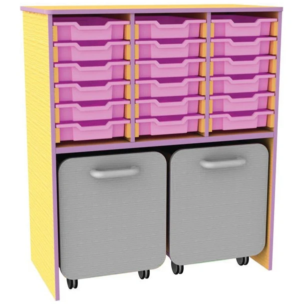 Edge 18 Tray Storage Unit With Docking Space 1 Edge 18 Tray Storage Unit With Docking Space