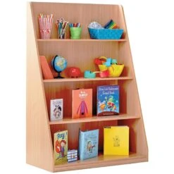 Library Unit With 4 Fixed Straight Shelves
