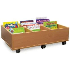 6 Bay Kinderbox Book Storage With Castors
