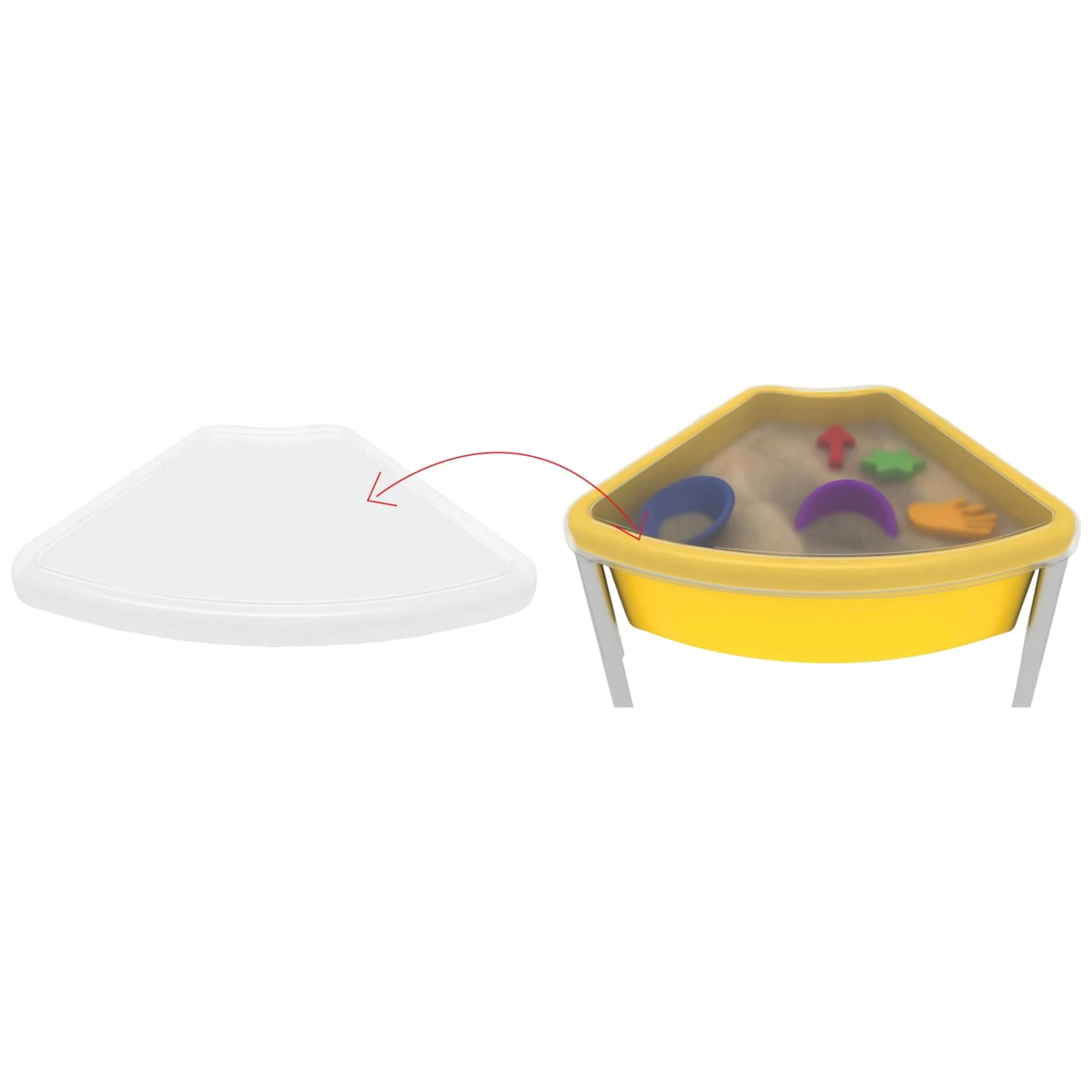 Top For Fan Shaped Play Tub 1 Top For Fan Shaped Play Tub