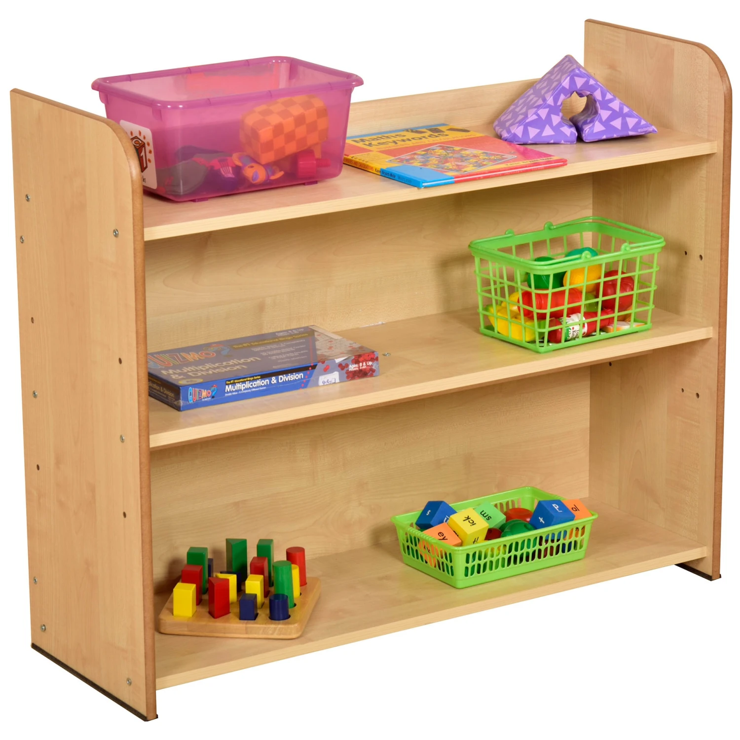 Maple 3 Shelf Bookcase 1 Maple 3 Shelf Bookcase