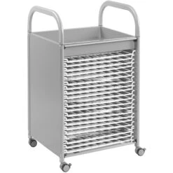 Gratnells Callero Art Storage Trolley With Drying Racks