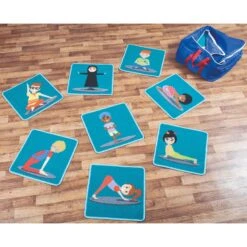 Yoga Position Mini Placement Carpets