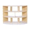 Alps Open Back 3 Shelf Curved Classroom Bookcase