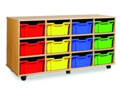 12 Tray Deep Mobile Storage