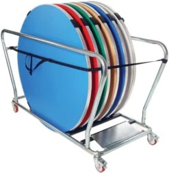 Gopak™ 5ft Round Folding Tables + Trolley Bundle