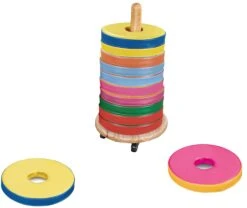 12 Donut Floor Cushions With Trolley