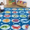Under The Sea Large Square Placement Carpet