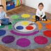 Decorative Colour Wheel Carpet