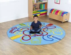 Decorative Colour Tube Carpet